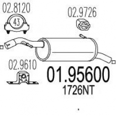 01.95600 MTS Глушитель выхлопных газов конечный