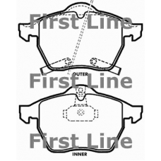 FBP3268 FIRST LINE Комплект тормозных колодок, дисковый тормоз