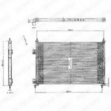 TSP0225209 DELPHI Конденсатор, кондиционер