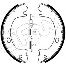 153-031K CIFAM Комплект тормозных колодок, стояночная тормозная с