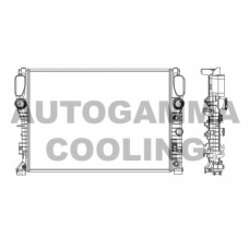 103339 AUTOGAMMA Радиатор, охлаждение двигателя