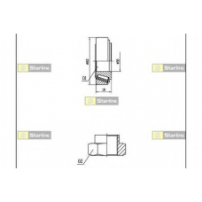 LO 01431 STARLINE Комплект подшипника ступицы колеса