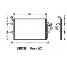 2061708 ORDONEZ Конденсатор, кондиционер