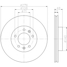 MDC700 MINTEX Тормозной диск