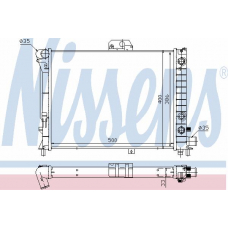 64048 NISSENS Радиатор, охлаждение двигателя