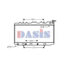 070780N AKS DASIS Радиатор, охлаждение двигателя