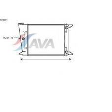 VW2004 AVA Радиатор, охлаждение двигателя