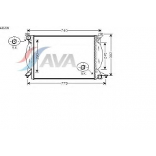 AI2206 AVA Радиатор, охлаждение двигателя