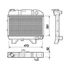 350213801000 MAGNETI MARELLI Охладитель, охлаждение двигателя