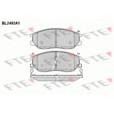 BL2492A1 FTE Комплект тормозных колодок, дисковый тормоз