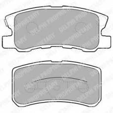 LP1691 DELPHI Комплект тормозных колодок, дисковый тормоз