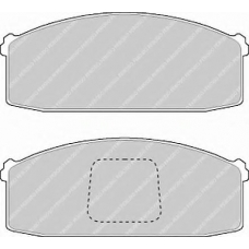 FDB294 FERODO Комплект тормозных колодок, дисковый тормоз