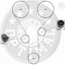 SK-1222 OPTIMAL Комплект ремня грм