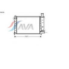 CN2036 AVA Радиатор, охлаждение двигателя