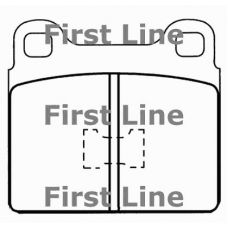 FBP1121 FIRST LINE Комплект тормозных колодок, дисковый тормоз