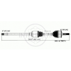 PG-8-33-211A1 InterParts Приводной вал