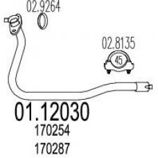 01.12030 MTS Труба выхлопного газа