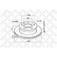 85-00730-SX STELLOX Тормозной диск