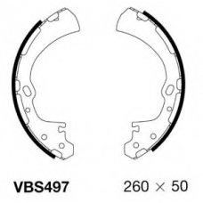 VBS497 MOTAQUIP Комплект тормозных колодок