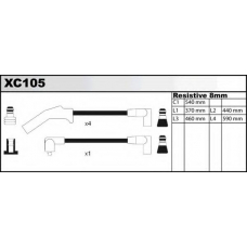 XC105 QUINTON HAZELL Комплект проводов зажигания