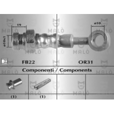80386 Malo Тормозной шланг
