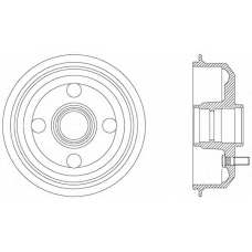 BAD9016.40 OPEN PARTS Тормозной барабан