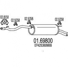 01.69800 MTS Глушитель выхлопных газов конечный