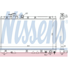 64855 NISSENS Радиатор, охлаждение двигателя