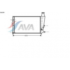 CN2009 AVA Радиатор, охлаждение двигателя