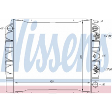 65481 NISSENS Радиатор, охлаждение двигателя