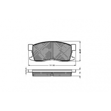 31415 SPIDAN Комплект тормозных колодок, дисковый тормоз