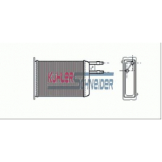 1590401 KUHLER SCHNEIDER Теплообменник, отопление салона