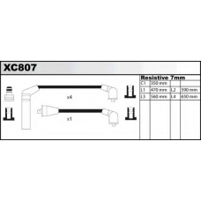 XC807 QUINTON HAZELL Комплект проводов зажигания