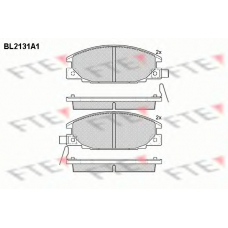 BL2131A1 FTE Комплект тормозных колодок, дисковый тормоз