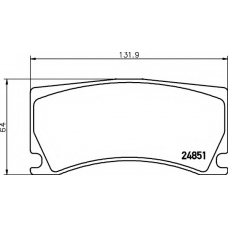 8DB 355 014-101 HELLA Комплект тормозных колодок, дисковый тормоз