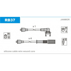 RB37 JANMOR Комплект проводов зажигания