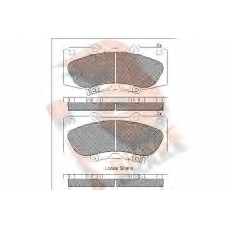 RB2006 R BRAKE Комплект тормозных колодок, дисковый тормоз