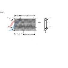 AI2064 AVA Радиатор, охлаждение двигателя