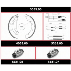 3053.00 ROADHOUSE Комплект тормозов, барабанный тормозной механизм