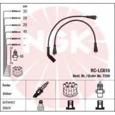 7208 NGK Комплект проводов зажигания