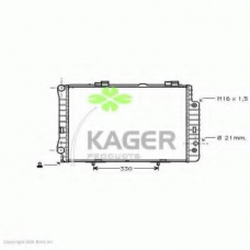 31-0619 KAGER Радиатор, охлаждение двигателя