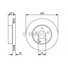 0 986 479 406 BOSCH Тормозной диск