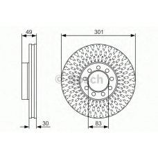 0 986 479 A23 BOSCH Тормозной диск