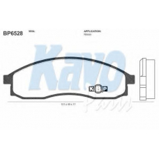 BP-6528 KAVO PARTS Комплект тормозных колодок, дисковый тормоз
