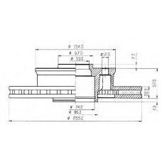 BDC3735 QUINTON HAZELL Тормозной диск