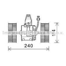 BW8491 AVA Электродвигатель, вентиляция салона