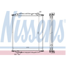 672200 NISSENS Радиатор, охлаждение двигателя