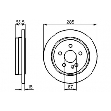 0 986 478 469 BOSCH Тормозной диск