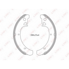 BS-4601 LYNX Барабанные тормозные колодки