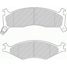 FDB1034 FERODO Комплект тормозных колодок, дисковый тормоз